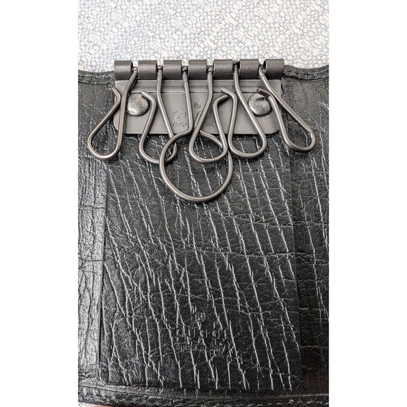 Gucci GG Canvas Bamboo 6 Key Holder Case NEW w/box - Picture 8 of 8